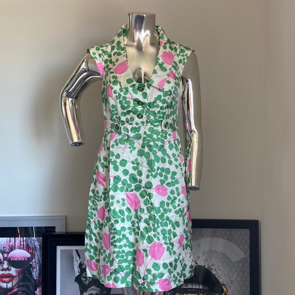 Moulinette Soeurs Anthropologie Silk Dress